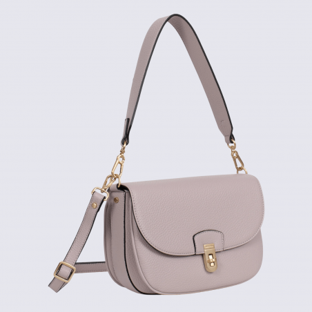 Sac porté épaule Hexagona, sac porté épaule classe et moderne femme en parme