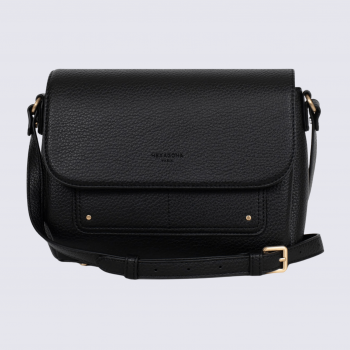Sac porté travers Hexagona, sac porté travers classe et moderne femme en noir