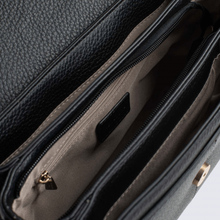 Sac porté travers Hexagona, sac porté travers classe et moderne femme en noir