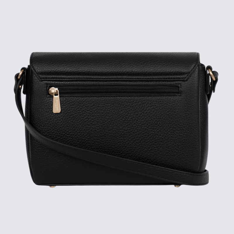 Sac porté travers Hexagona, sac porté travers classe et moderne femme en noir