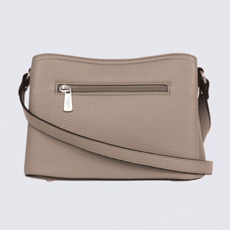 Sac porté travers Hexagona, sac porté travers classe et moderne femme en taupe
