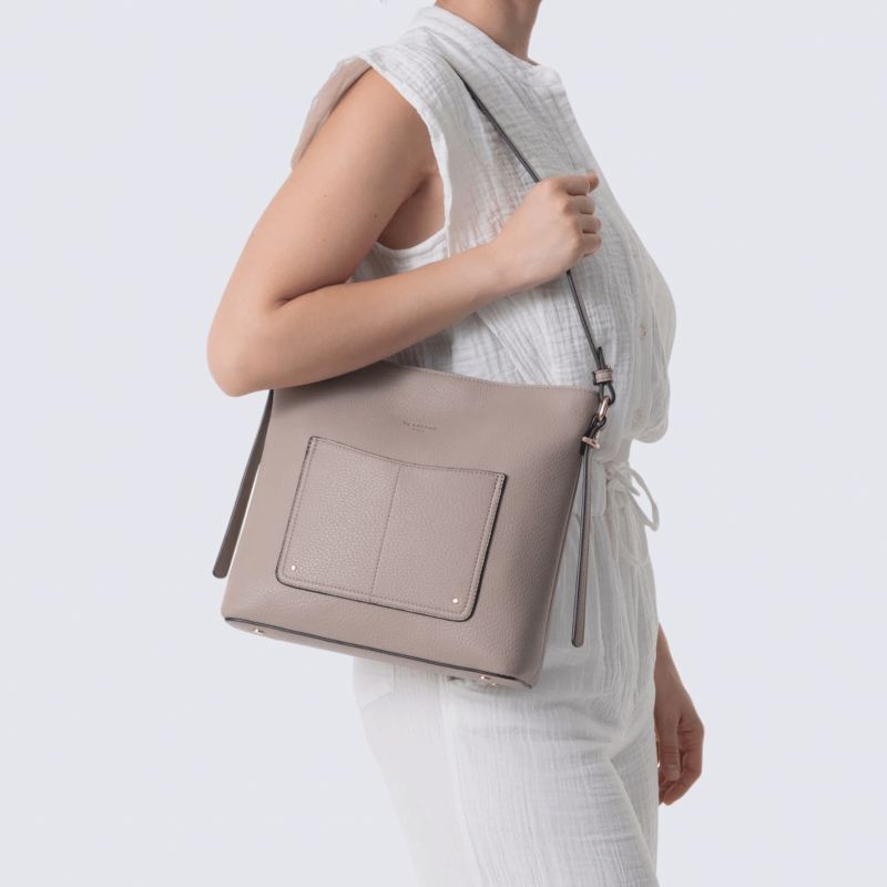 Sac besace Hexagona, sac besace classe et moderne femme en parme