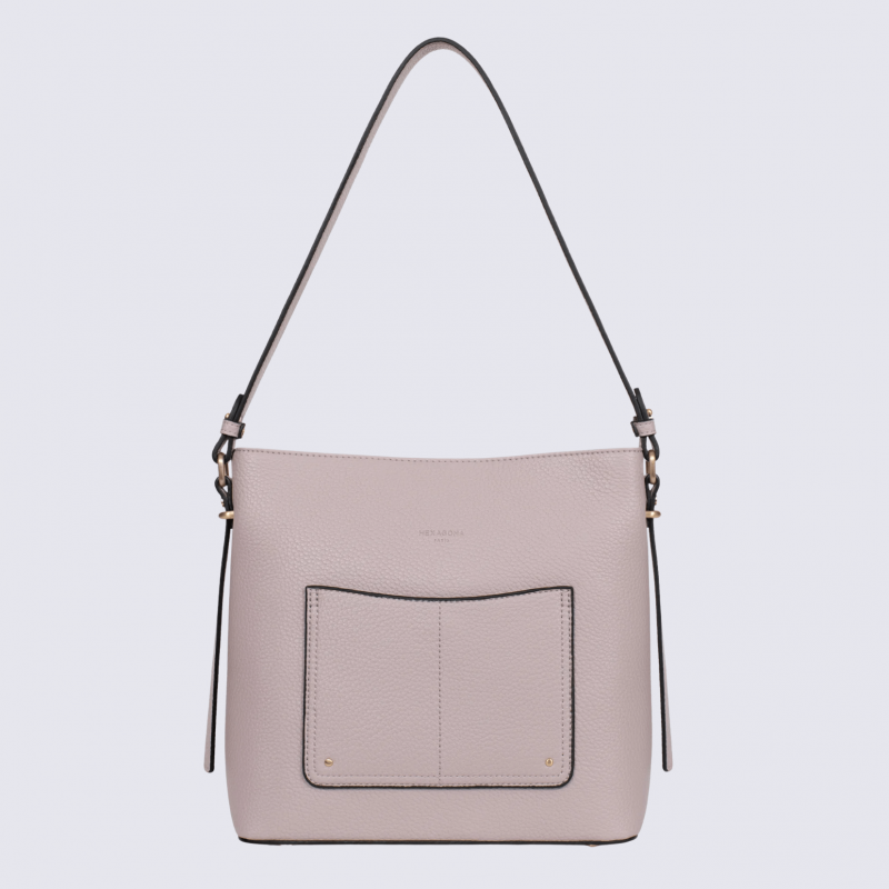Sac besace Hexagona, sac besace classe et moderne femme en parme