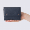 Portefeuille Hexagona, portefeuille ligne Zora femme bleu nuit