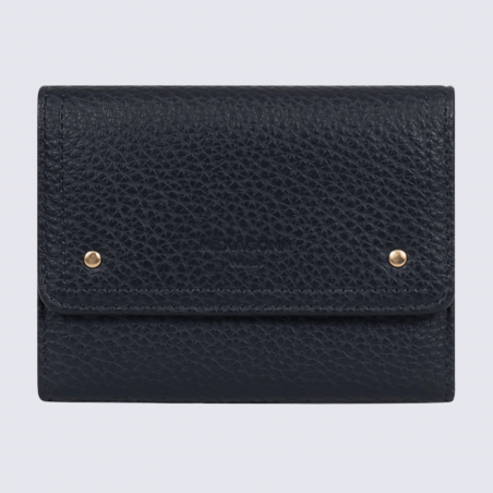 Portefeuille Hexagona, portefeuille ligne Zora femme bleu nuit