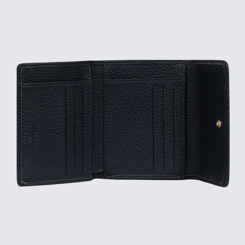 Portefeuille Hexagona, portefeuille ligne Zora femme bleu nuit
