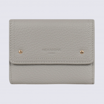 Portefeuille Hexagona, portefeuille ligne Zora femme gris clair