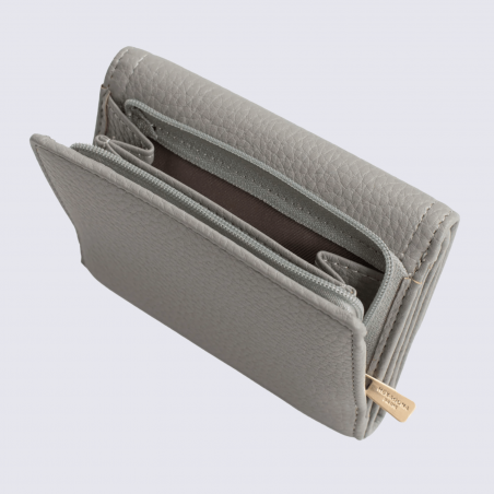 Portefeuille Hexagona, portefeuille ligne Zora femme gris clair