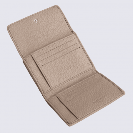 Portefeuille Hexagona, portefeuille ligne Zora femme taupe