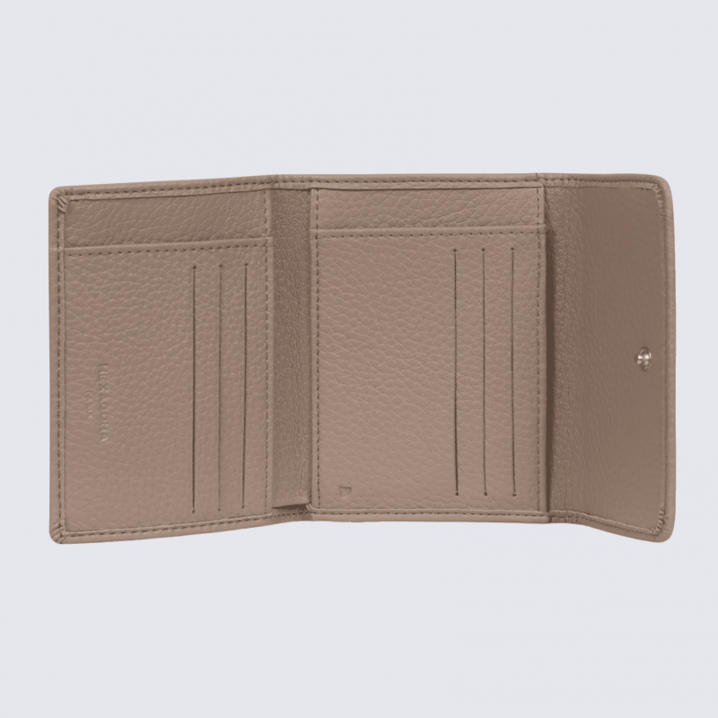 Portefeuille Hexagona, portefeuille ligne Zora femme taupe
