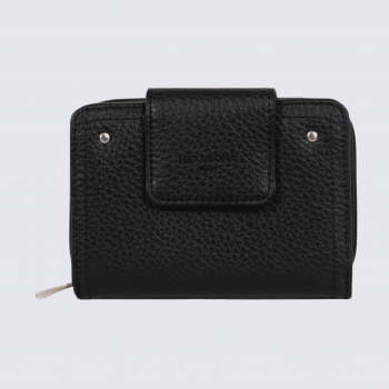 Portefeuille Hexagona, portefeuille ligne Zora femme noir