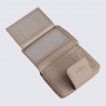 Portefeuille Hexagona, portefeuille ligne Zora femme taupe