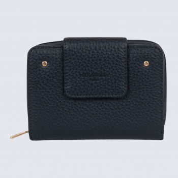 Portefeuille Hexagona, portefeuille ligne Zora femme bleu nuit