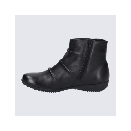 Bottines Josef Seibel, bottines zippées confortables et de qualité supérieure pour femme en cuir océan