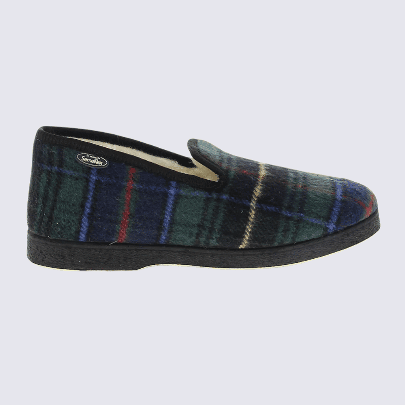Chaussons Charentaises Semelflex motif Ecossais Homme