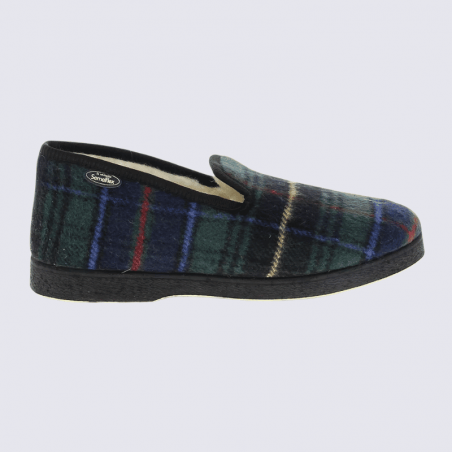 Chaussons Charentaises Semelflex motif Ecossais Homme