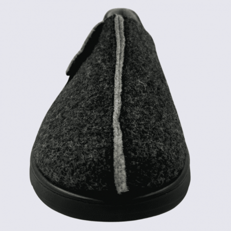 Pantoufles Josef Seibel, Pantoufles chaudes et classe femme en textile antharcite