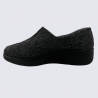 Pantoufles Josef Seibel, Pantoufles chaudes et classe femme en textile antharcite