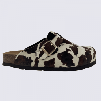 Mules Rohde, mules confortables et modernes femme en textile moka