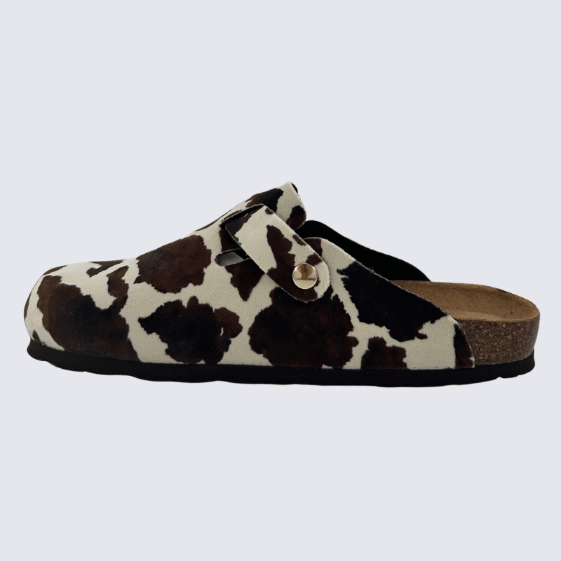 Mules Rohde, mules confortables et modernes femme en textile moka