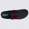 Mules Rohde, mules chic a fermeture velcros femme en textile graphite