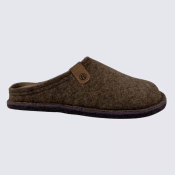 Mules Rohde, mules confortables et chaudes femme en laine et feutre lin