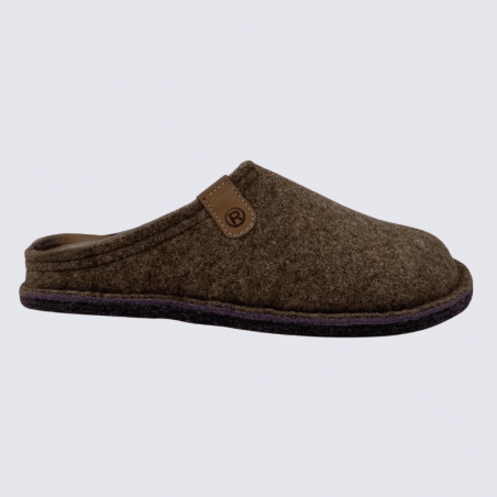 Mules Rohde, mules confortables et chaudes femme en laine et feutre lin