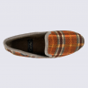 Chaussons Semelflex, chaussons charentaises chaudes homme brique