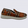 Chaussons Semelflex, chaussons charentaises chaudes homme brique