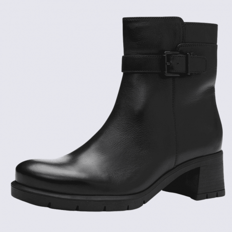 Bottines Ara, bottines à talon pour femme en cuir noir