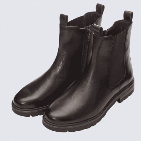 Bottines Ara , bottines CAMBRIDGE confort pour femme en cuir cacao