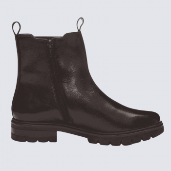 Bottines Ara , bottines CAMBRIDGE confort pour femme en cuir cacao