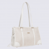 Sac porté épaule 2 anses Hexagona, sac porté épaule 2 anses en toile blanc