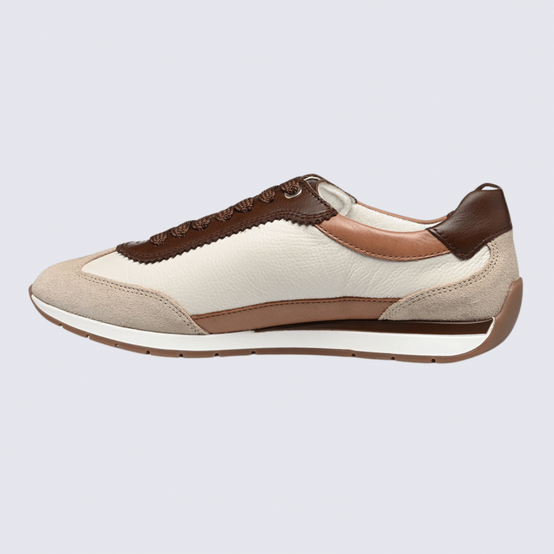 Basket Ara, Basket avec détail “49” femme en daim plage crème moka