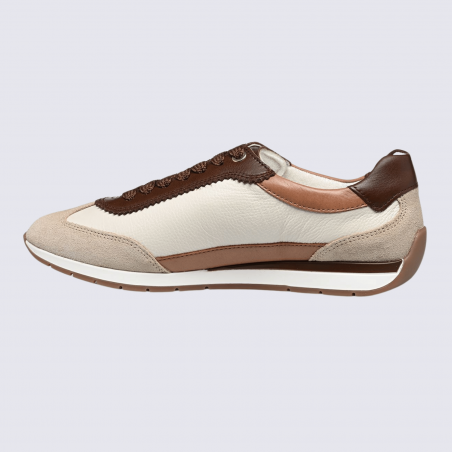 Basket Ara, Basket avec détail “49” femme en daim plage crème moka