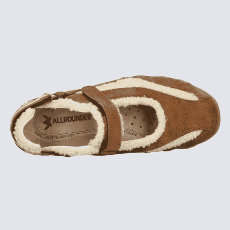 Chaussures de marche pour Femme Allrounder brun et beige