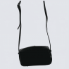 Sac Charlotte, Sac Élégant Compacte Femme en Cuir Noir