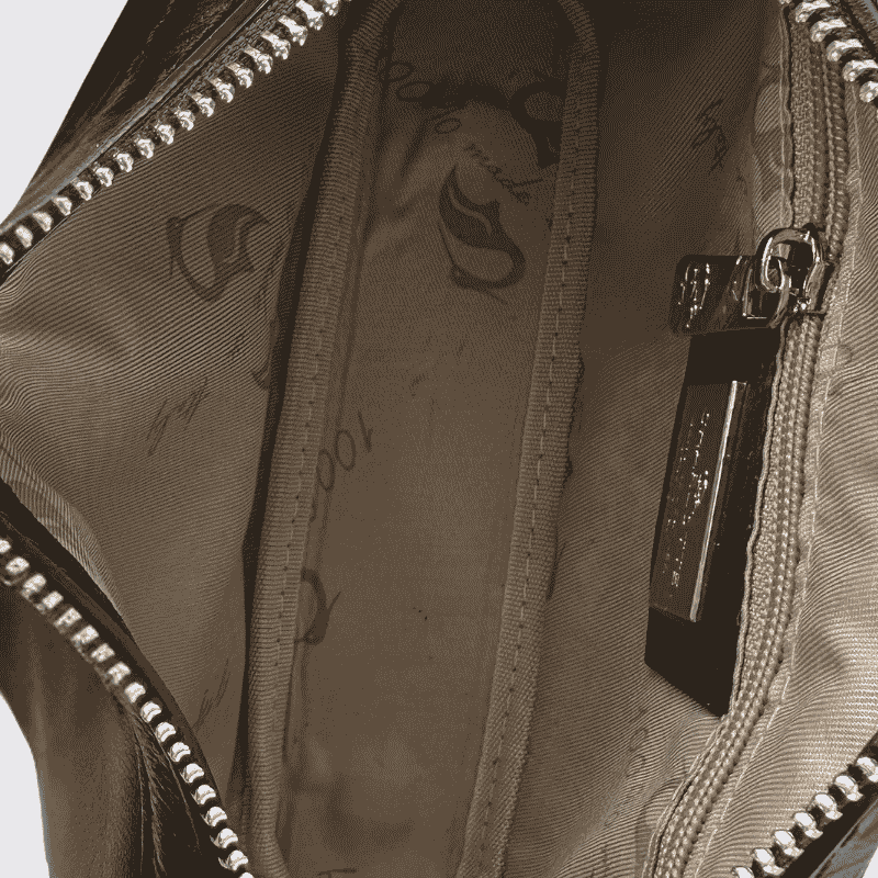 Sac Charlotte, Sac Élégant Compacte Femme en Cuir Noir