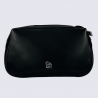 Sac Charlotte, Sac Élégant Compacte Femme en Cuir Noir