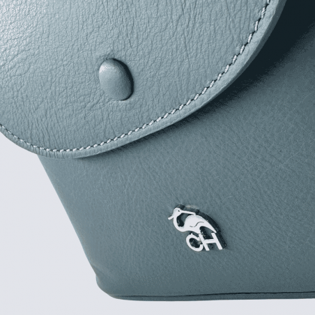 Sac Charlotte, Sac Élégant Compacte Femme en Cuir Jeans