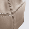 Sac cabas Charlotte, sac cabas tendance femme en cuir poudre gris