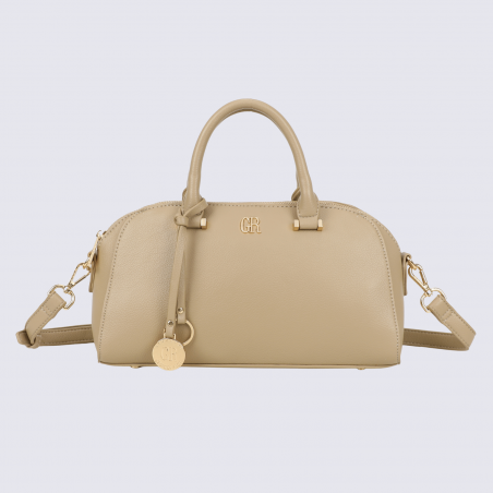 Sac porté main Georges Rech, sac porté main tendance femme taupe