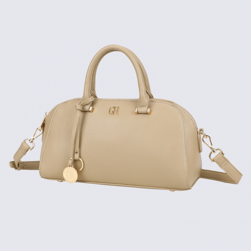 Sac porté main Georges Rech, sac porté main tendance femme taupe