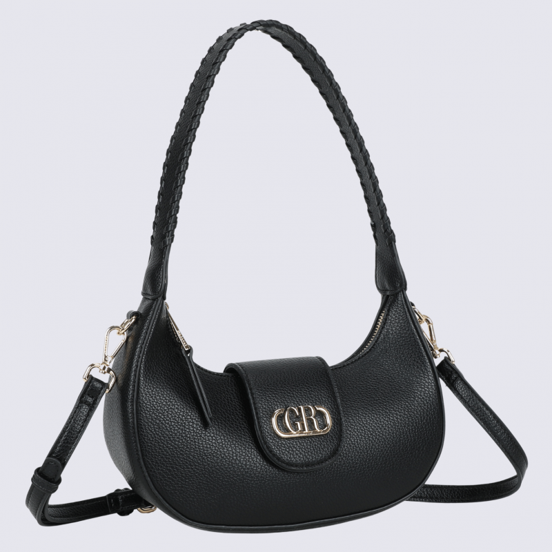 Sac porté épaule Georges Rech, sac porté épaule tendance femme noir
