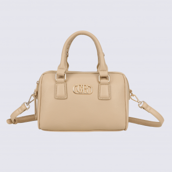Sac porté main Georges Rech, sac porté main tendance femme taupe