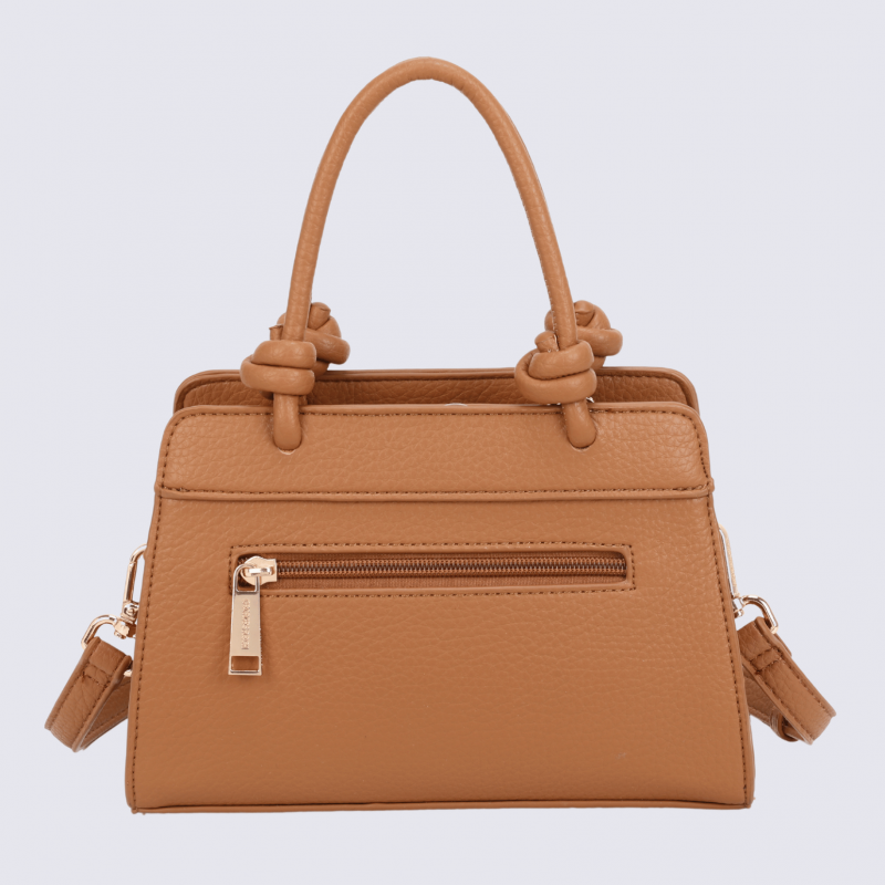 Sac porté main Georges Rech, sac porté main tendance femme camel