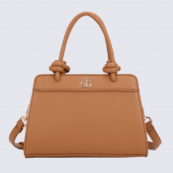 Sac porté main Georges Rech, sac porté main tendance femme camel