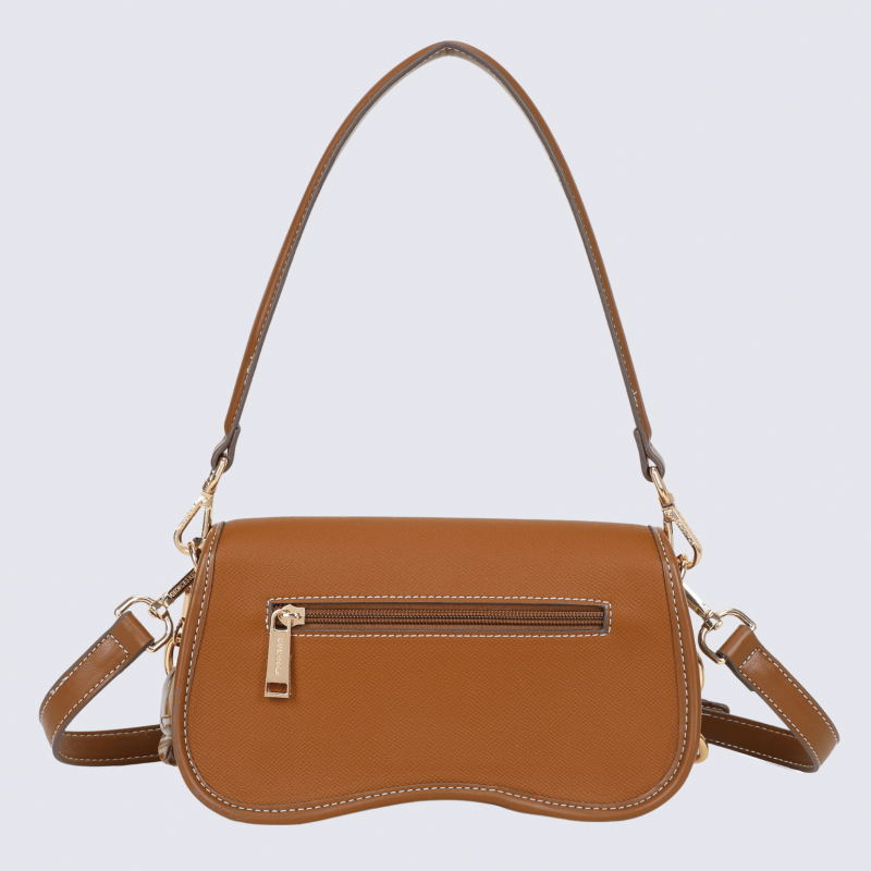 Sac porté croisé Georges Rech, sac porté croisé tendance femme camel