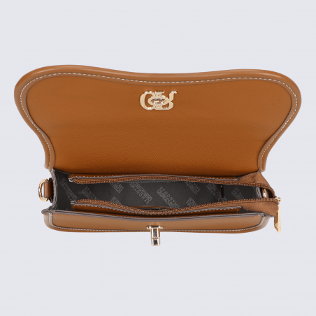 Sac porté croisé Georges Rech, sac porté croisé tendance femme camel
