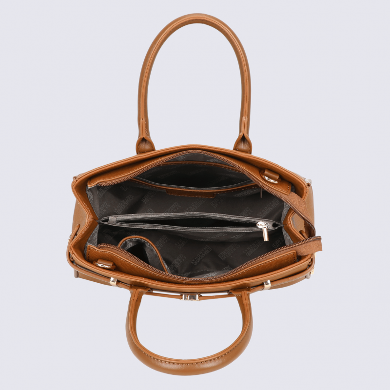 Sac porté main Georges Rech, sac porté main tendance femme camel